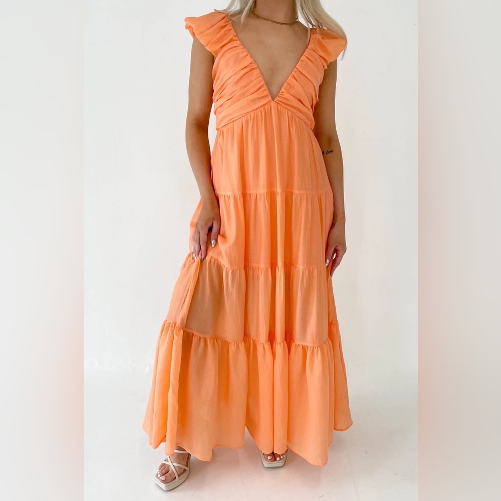 Grey Bandit Getaway Dress in Orange